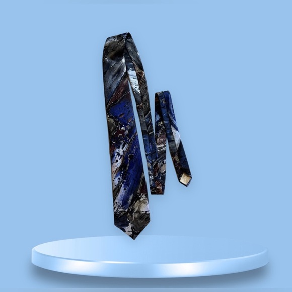 Italian All Silk Handmade Mens TIe 55" Colorful Tie - Picture 2 of 13